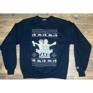BARSTOOL SPORTS Champion Pardon My Take PMT Mens Sweater‎ Size Medium